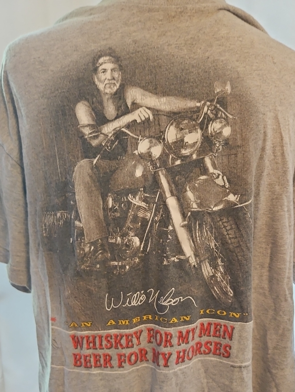 Willie Nelson American Icon Vintage T-shirt L